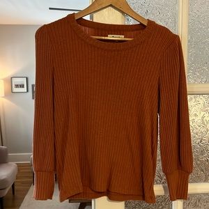 Madewell Cable Ribbed Top - S